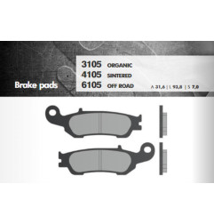 BRENTA KLOCKI HAMULCOWE KH450 SPIEK METALICZNY (ZŁOTE) OFF ROAD (FT 6105)