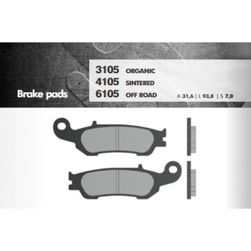 BRENTA KLOCKI HAMULCOWE KH450 SPIEK METALICZNY (ZŁOTE) OFF ROAD (FT 6105)