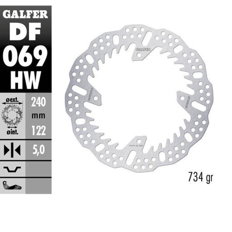 GALFER TARCZA HAMULCOWA TYŁ HONDA CR 125/250; CRF250R '04-'23; CRF 450R '09-'23 (240X140X5MM) SHARK ENDURO MX GALFER TARCZA HAMULCOWA TYŁ HONDA CR 125/250; CRF250R '04-'23; CRF 450R '09-'23 (240X140X5MM) SHARK ENDURO MX