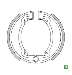 NEWFREN WYPRZEDAŻ SZCZĘKI HAMULCOWE YAMAHA DT 50 78-86,RD 50/80, YZ 80, TY 125/250 77-92 ( 110X25MM)