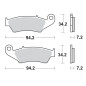 MOTO-MASTER KLOCKI HAMULCOWE KH185 / KH389 SINTER METAL OEM: 11 BETA RR 2T 125/200 '19-, RR 2T 250/300 '13 MOTO-MASTER KLOCKI HAMULCOWE KH185 / KH389 SINTER METAL OEM: 11 BETA RR 2T 125/200 '19-, RR 2T 250/300 '13