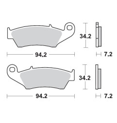 MOTO-MASTER KLOCKI HAMULCOWE KH185 / KH389 SINTER METAL RACING: 12 BETA RR 2T 125/200 '19-, RR 2T 250/300 '13