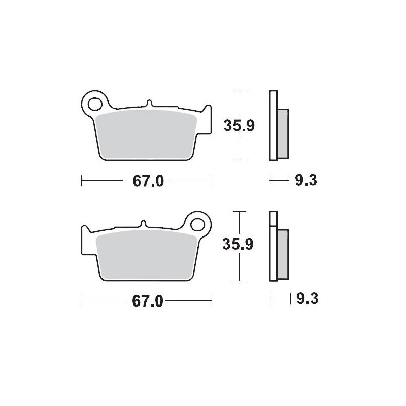 MOTO-MASTER KLOCKI HAMULCOWE KH367 SINTER METAL OEM: 11 KAWASAKI KXF 250 04-, KLX 450 07-, KXF 450 04-, KXE 450 10
