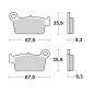 MOTO-MASTER KLOCKI HAMULCOWE KH367 SINTER METAL OEM: 11 KAWASAKI KXF 250 04-, KLX 450 07-, KXF 450 04-, KXE 450 10