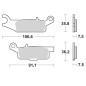 MOTO-MASTER KLOCKI HAMULCOWE KH444 SINTER METAL OEM: 11 (SINTERPRO RACING) YAMAHA: YFM 700 GRIZZLY PRZÓD-PRAWY MOTO-MASTER KLOCKI HAMULCOWE KH444 SINTER METAL OEM: 11 (SINTERPRO RACING) YAMAHA: YFM 700 GRIZZLY PRZÓD-PRAWY