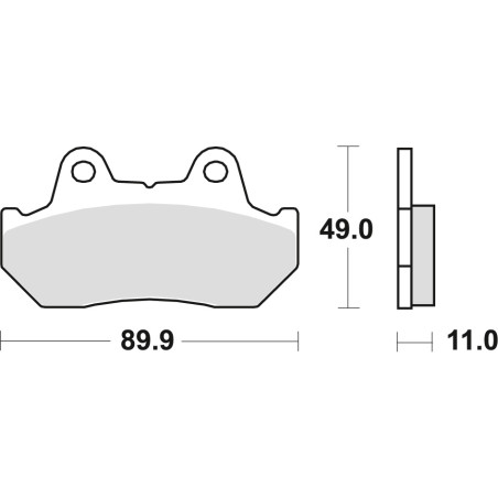 TRW ZF KLOCKI HAMULCOWE KH69/3 ORGANIC HONDA CBR 600 / XL 600 V 87-90, CX 650 / TURBO 83-85