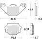 TRW ZF KLOCKI HAMULCOWE KH67/2 ORGANIC APRILIA PEGASO 125 90-91, KYMCO JIVE 50 04-06, LONCIN CONQUEROR 200 05-, TYŁ TRW ZF KLOCKI HAMULCOWE KH67/2 ORGANIC APRILIA PEGASO 125 90-91, KYMCO JIVE 50 04-06, LONCIN CONQUEROR 200 05-, TYŁ