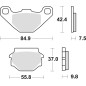 TRW ZF KLOCKI HAMULCOWE KH67 ORGANIC APRILIA PEGASO 650 91-00, KAWASAKI KLR 250 84-05, GPZ 500 88-04, KLE 500 91-07 TRW ZF KLOCKI HAMULCOWE KH67 ORGANIC APRILIA PEGASO 650 91-00, KAWASAKI KLR 250 84-05, GPZ 500 88-04, KLE 500 91-07