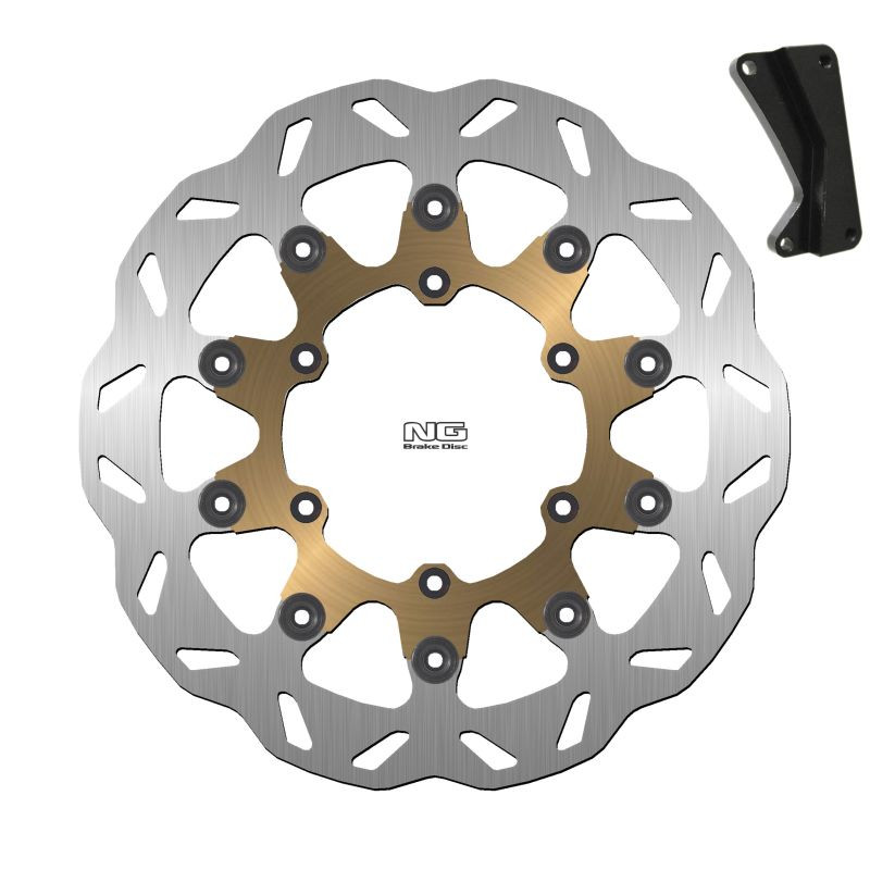 NG TARCZA HAMULCOWA Z ADAPTEREM 320MM OVERSIZE SM SUZUKI DR-Z 250 / 400 '00-'09, RM 125 / 250 '96-'10