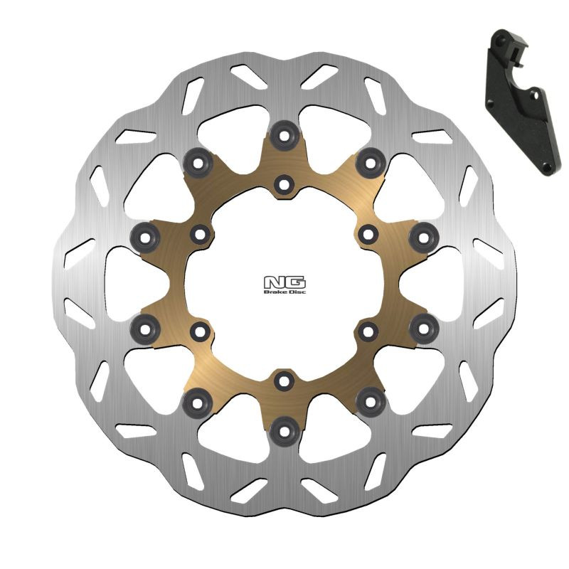 NG TARCZA HAMULCOWA Z ADAPTEREM OVERSIZE SM 320MM YAMAHA YZ 125 / 250 '08-'18, YZF 250 '07-'16, YZF 450 '08-'15 NG TARCZA HAMULCOWA Z ADAPTEREM OVERSIZE SM 320MM YAMAHA YZ 125 / 250 '08-'18, YZF 250 '07-'16, YZF 450 '08-'15