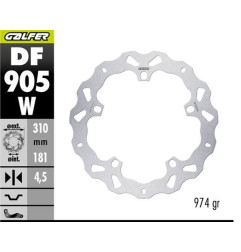 GALFER TARCZA HAMULCOWA PRZÓD BMW R 1300GS ADVENTURE '23-'25 (WAVE DISC) (310X181X4.5MM)