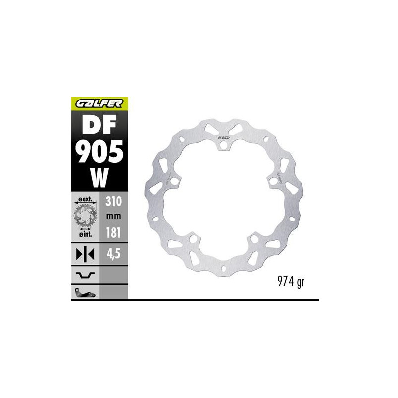 GALFER TARCZA HAMULCOWA PRZÓD BMW R 1300GS ADVENTURE '23-'25 (WAVE DISC) (310X181X4.5MM) GALFER TARCZA HAMULCOWA PRZÓD BMW R 1300GS ADVENTURE '23-'25 (WAVE DISC) (310X181X4.5MM)