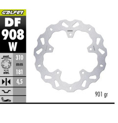 GALFER TARCZA HAMULCOWA TYŁ BMW R 1300GS ADVENTURE '23-'25 (WAVE DISC) (310X181X4.5MM)