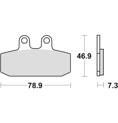 TRW ZF KLOCKI HAMULCOWE KH256 ORGANIC APRILIA RX 125 85-89, TUAREG 350 / 600 86-89, HONDA NSR 125 88-03, CRM 125 90-99