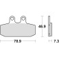 TRW ZF KLOCKI HAMULCOWE KH256 ORGANIC APRILIA RX 125 85-89, TUAREG 350 / 600 86-89, HONDA NSR 125 88-03, CRM 125 90-99