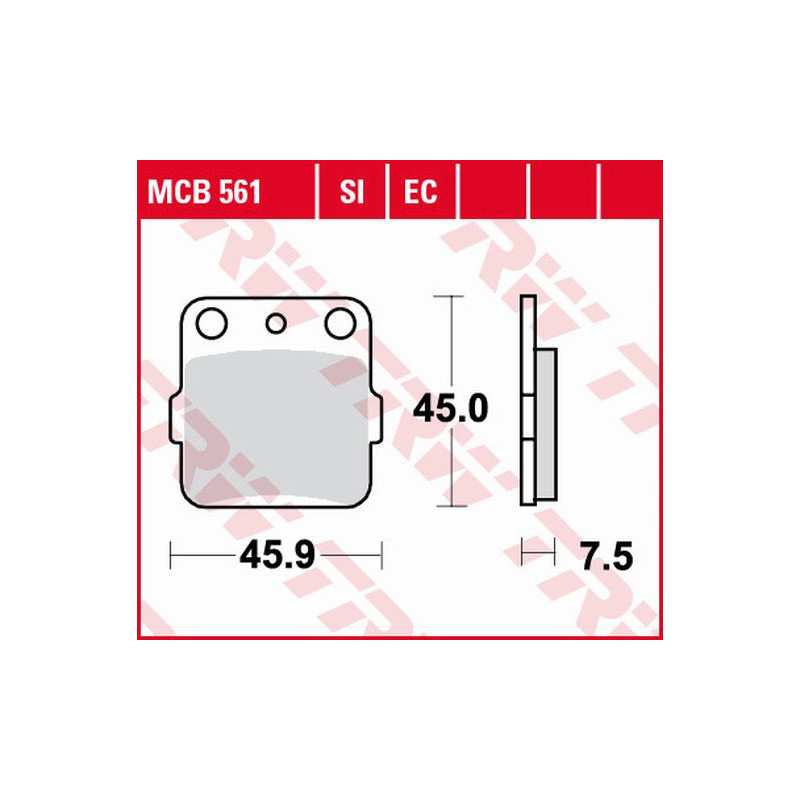 TRW ZF KLOCKI HAMULCOWE KH84 ORGANIC SUZUKI DR 800 88-90, YAMAHA YFZ 450 04-20, TYŁ