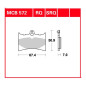 TRW ZF KLOCKI HAMULCOWE KH126 ORGANIC APRILIA AF 125 89-92, RS 125 95-06, GILERA NORDWEST 600 91-93 TRW ZF KLOCKI HAMULCOWE KH126 ORGANIC APRILIA AF 125 89-92, RS 125 95-06, GILERA NORDWEST 600 91-93