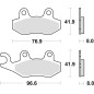 TRW ZF KLOCKI HAMULCOWE KH135 KH214 SINTER OFFROAD APRILIA SX 125 '18-, HONDA NSR 150 02-, KAWASAKI KLX 125 10-13 TRW ZF KLOCKI HAMULCOWE KH135 KH214 SINTER OFFROAD APRILIA SX 125 '18-, HONDA NSR 150 02-, KAWASAKI KLX 125 10-13
