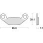 TRW ZF KLOCKI HAMULCOWE KH159 ORGANIC POLARIS OUTLAW 450 08-10, SPORTSMAN 500 '08-, SPORTSMAN 600 / 700 02-06