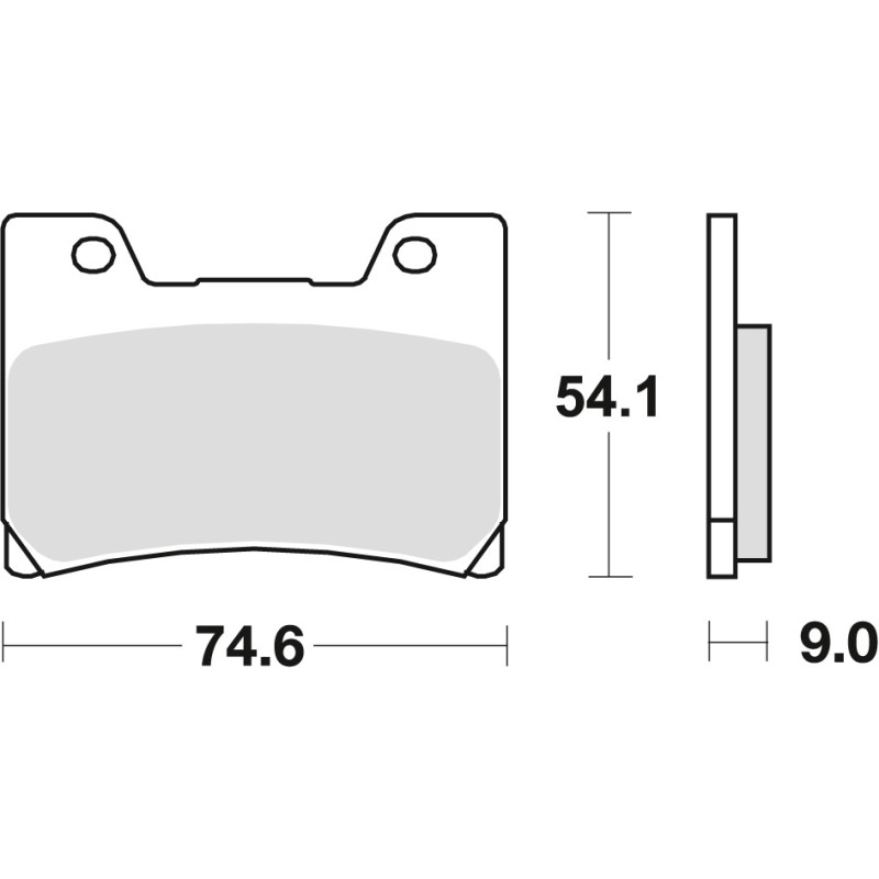 TRW ZF KLOCKI HAMULCOWE KH160 SINTER STREET YAMAHA FZR 600 90-95, TDM 850 96-01, FZR 1000 89-90, V-MAX 1200 96-02, PRZÓD
