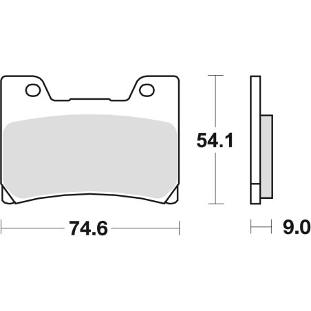 TRW ZF KLOCKI HAMULCOWE KH160 SINTER STREET YAMAHA FZR 600 90-95, TDM 850 96-01, FZR 1000 89-90, V-MAX 1200 96-02, PRZÓD