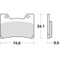 TRW ZF KLOCKI HAMULCOWE KH160 SINTER STREET YAMAHA FZR 600 90-95, TDM 850 96-01, FZR 1000 89-90, V-MAX 1200 96-02, PRZÓD