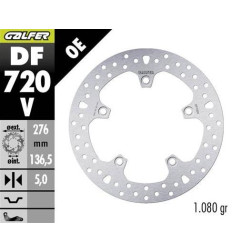 GALFER TARCZA HAMULCOWA TYŁ BMW R 1200GS ADVENTURE '13-; R 1200GS/R/RS/RT '13-; 1250GS ADVENTURE '19-; R1250 GS/R/RS/RT