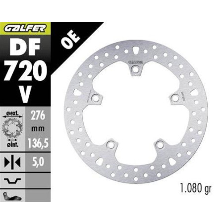 GALFER TARCZA HAMULCOWA TYŁ BMW R 1200GS ADVENTURE '13-; R 1200GS/R/RS/RT '13-; 1250GS ADVENTURE '19-; R1250 GS/R/RS/RT