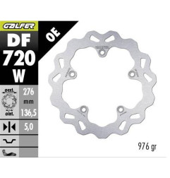 GALFER TARCZA HAMULCOWA TYŁ BMW R 1200GS ADVENTURE '13-; R 1200GS/R/RS/RT '13-; 1250GS ADVENTURE '19-; R1250 GS/R/RS/RT