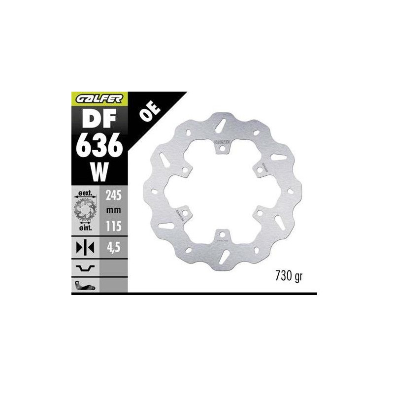 GALFER TARCZA HAMULCOWA TYŁ DUCATI 350/400/600/620/750/800/851/888/ 900/907/959 '89-; MONSTER