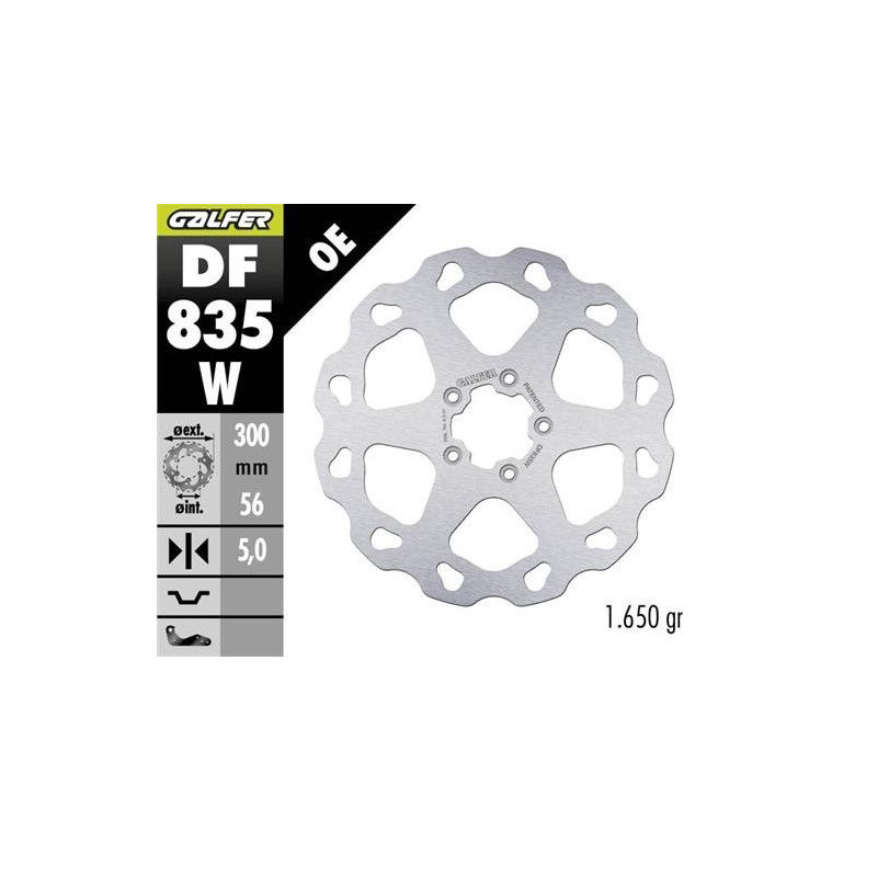 GALFER TARCZA HAMULCOWA PRZÓD HARLEY-DAVIDSON (300X56X5) (W FIXED) GALFER TARCZA HAMULCOWA PRZÓD HARLEY-DAVIDSON (300X56X5) (W FIXED)
