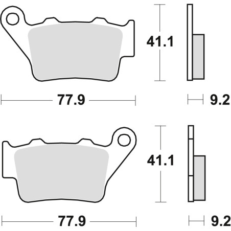 TRW ZF KLOCKI HAMULCOWE KH208 ORGANIC APRILIA PEGASO 650 01-10, ETV 1200 CAPONORD 13-17, HONDA NX 650 DOMINATOR 95-01