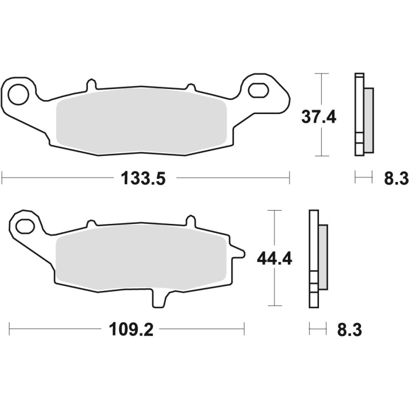 TRW ZF KLOCKI HAMULCOWE KH229 SINTER STREET KAWASAKI ER5 01-06, ER6 06-16, VERSYS 650 07-09, KLR 650 95-04, Z 750 04-06 TRW ZF KLOCKI HAMULCOWE KH229 SINTER STREET KAWASAKI ER5 01-06, ER6 06-16, VERSYS 650 07-09, KLR 650 95-04, Z 750 04-06