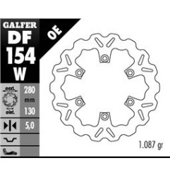 GALFER TARCZA HAMULCOWA PRZÓD KAWASAKI ER 5, GPZ 750/900 WAVE