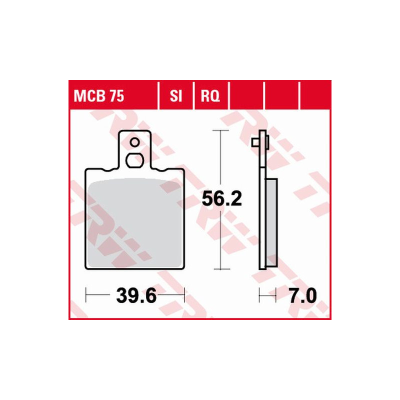 TRW ZF KLOCKI HAMULCOWE KH47 ORGANIC APRILIA AF-1 / ET 50 87-90, AF-1 125 88-92, RS 250 95-02, YAMAHA SZR 660 95-98, TYŁ TRW ZF KLOCKI HAMULCOWE KH47 ORGANIC APRILIA AF-1 / ET 50 87-90, AF-1 125 88-92, RS 250 95-02, YAMAHA SZR 660 95-98, TYŁ
