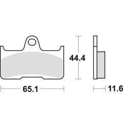 TRW ZF KLOCKI HAMULCOWE KH344 SINTER OFFROAD YAMAHA YFM 660 02-08, TYŁ