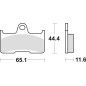 TRW ZF KLOCKI HAMULCOWE KH344 SINTER OFFROAD YAMAHA YFM 660 02-08, TYŁ TRW ZF KLOCKI HAMULCOWE KH344 SINTER OFFROAD YAMAHA YFM 660 02-08, TYŁ