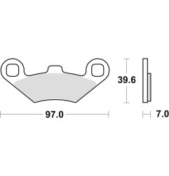 TRW ZF KLOCKI HAMULCOWE KH159 SINTER OFFROAD POLARIS SPORTSMAN 400 98-, SCRAMBLER 500 01-10, SPORTSMAN 700 / 800 07-09