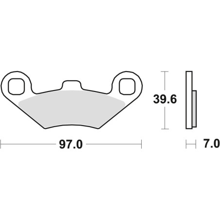 TRW ZF KLOCKI HAMULCOWE KH159 SINTER OFFROAD POLARIS SPORTSMAN 400 98-, SCRAMBLER 500 01-10, SPORTSMAN 700 / 800 07-09