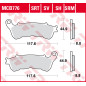 TRW ZF KLOCKI HAMULCOWE KH388 ORGANIC HONDA CBF 500 04-08, CBF 600 04-15, NT 700 V 06-13, XL 700 V 08-13
