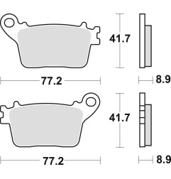 TRW ZF KLOCKI HAMULCOWE KH436 SINTER CB 600 HORNET 07-15, CBR 600 RR 07-16, CBR 1000 FIREBLADE 06-19