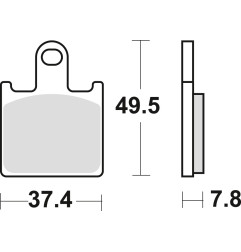 TRW ZF KLOCKI HAMULCOWE KH417 SINTER STREET KAWASAKI ZX6R 07-16, Z 750 11-14, PRZÓD