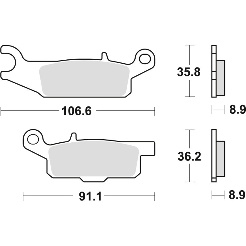 TRW ZF KLOCKI HAMULCOWE KH446 SINTER OFFROAD YAMAHA YFM 550 GRIZZLY 09-, YFM 700 GRIZZLY 07-, TYŁ TRW ZF KLOCKI HAMULCOWE KH446 SINTER OFFROAD YAMAHA YFM 550 GRIZZLY 09-, YFM 700 GRIZZLY 07-, TYŁ