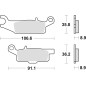 TRW ZF KLOCKI HAMULCOWE KH446 SINTER OFFROAD YAMAHA YFM 550 GRIZZLY 09-, YFM 700 GRIZZLY 07-, TYŁ TRW ZF KLOCKI HAMULCOWE KH446 SINTER OFFROAD YAMAHA YFM 550 GRIZZLY 09-, YFM 700 GRIZZLY 07-, TYŁ