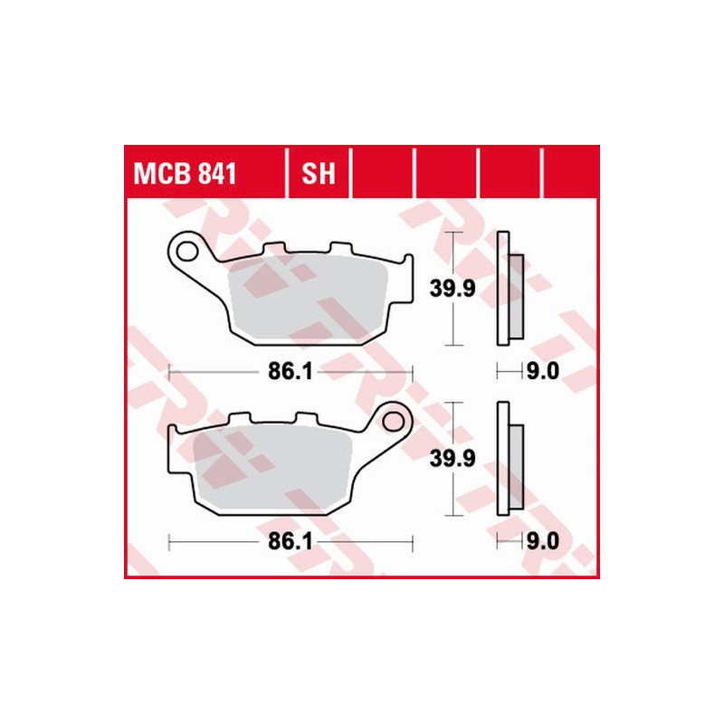 TRW ZF KLOCKI HAMULCOWE KH496 SINTER STREET HONDA CBF 500 / CB 500 X / CBR 500 13-, CB 650 F / CBR 600 14-, NC 750 14