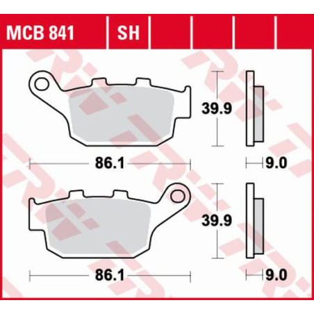TRW ZF KLOCKI HAMULCOWE KH496 SINTER STREET HONDA CBF 500 / CB 500 X / CBR 500 13-, CB 650 F / CBR 600 14-, NC 750 14