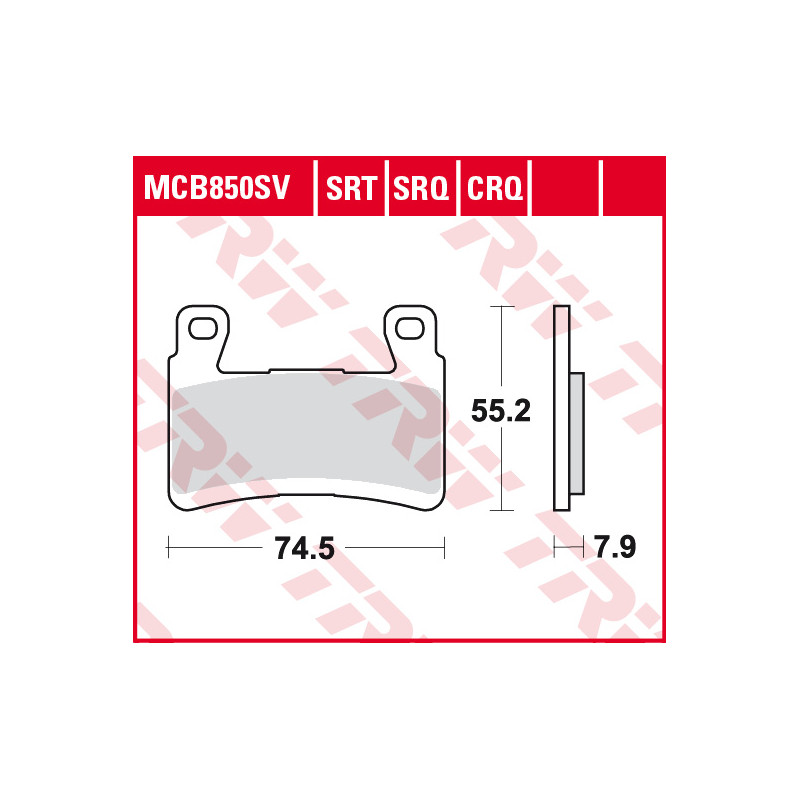 TRW ZF KLOCKI HAMULCOWE KH265/296 SINTER STREET KAWASAKI ZX-6R 636 NINJA 13-15, ZX-6R 636 NINJA 16-17
