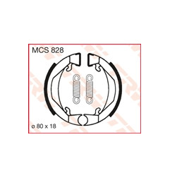 TRW ZF SZCZĘKI HAMULCOWE (80X18MM) (H322) KTM SX 50 MINI 00-07, SX 50 PRO JUNIOR 96-02 (PROMOCJA)