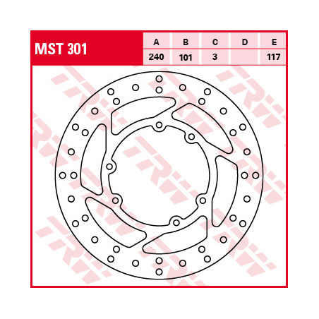 TRW ZF TARCZA HAMULCOWA PRZÓD HONDA CR 125 / 250 95-07, CRF 250 / 450 R / X 04-17 (PROMOCJA)
