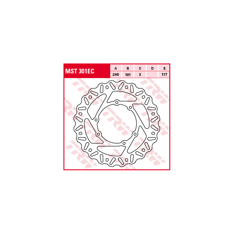 TRW ZF TARCZA HAMULCOWA PRZÓD HONDA CR 125 / 250 95-07, CRF 250 / 450 R / X 04-14